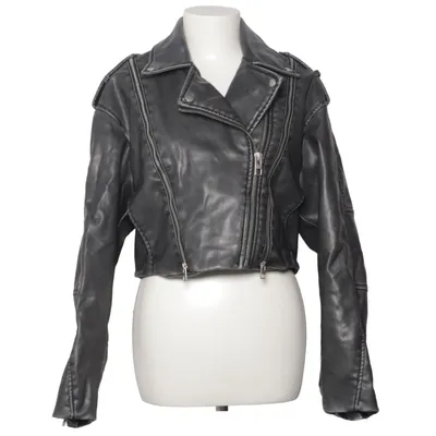 Bikerjacka (Grå) från Zara Polyester, Polyuretan