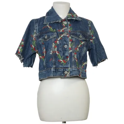 Denim jacket (Blue, Multicolored) from Ganni Organic cotton