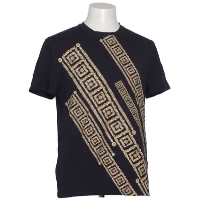T-shirt (Blå, Guldfärgad) från Versace Collection Bomull