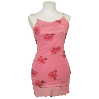 Dress (Pink, Red) from Shein Elastane, Polyester