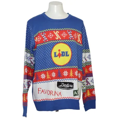 Julesweater (Blå, Flerfarvet) fra Lidl Akryl