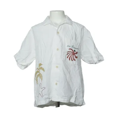 Korte mouwen shirt (Wit, Meerkleurig) van Zara Linnen, Viscose
