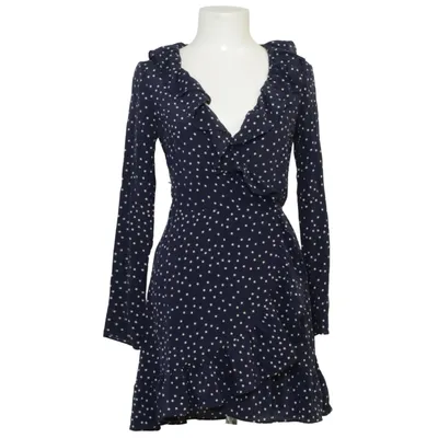 Wrap dress (Blue, White) from Réalisation Silk