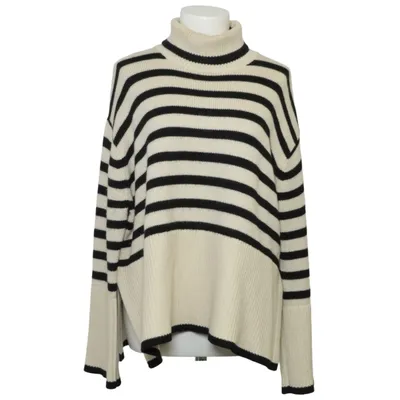Polotröja (Signature Stripe Turtleneck) från Totême Ekologisk bomull, Ull
