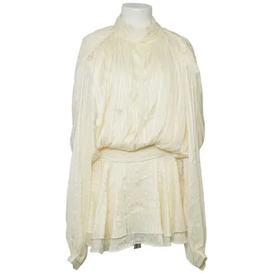 Bluse (Beige) fra Bubbleroom Occasion Polyester