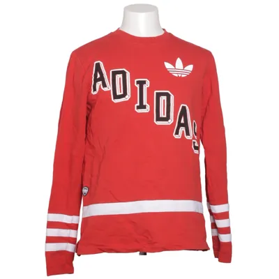 Collegetröja (Röd, Vit) från Adidas Bomull