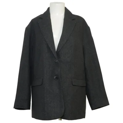 Blazer (Grå) fra Divided by H&M Polyester, Uld