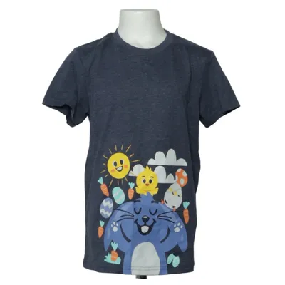 T-shirt (Blå, Flerfärgad) från Softer Days Bomull, Polyester