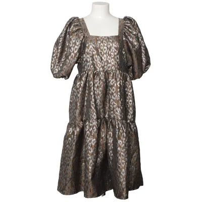 Jurk (Bruin, Zilver) van Soaked in Luxury Metallvezel, Polyester