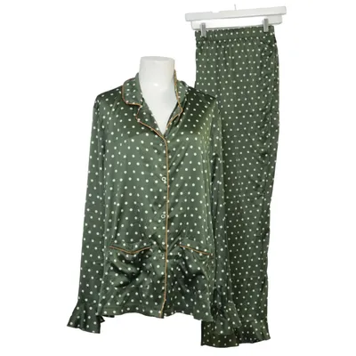Pajamas (Green, White) from Chelsea Peers Elastane, Recycled polyester