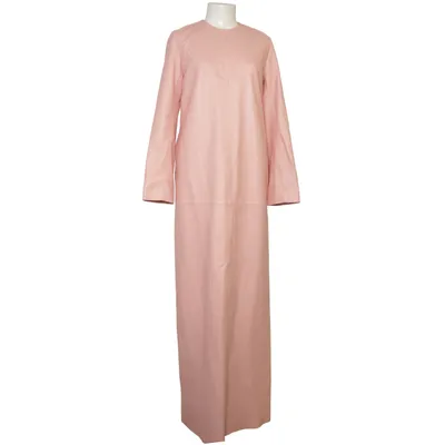 Läderklänning (Rosa) från Teurn Skinn, Viskos