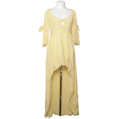 Klänning (Gul, Vit) från For Love & Lemons Viskos