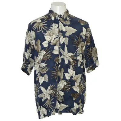 Korte mouwen shirt (Blauw, Beige) van Pierre Cardin Viscose