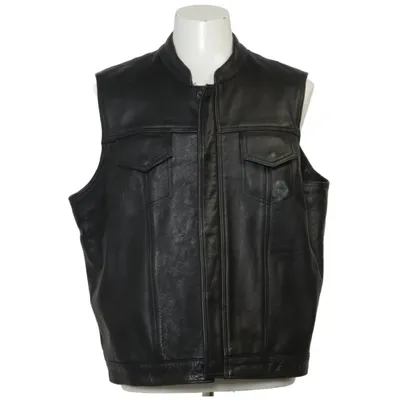 Läderväst (Svart) från Bikers Gear
