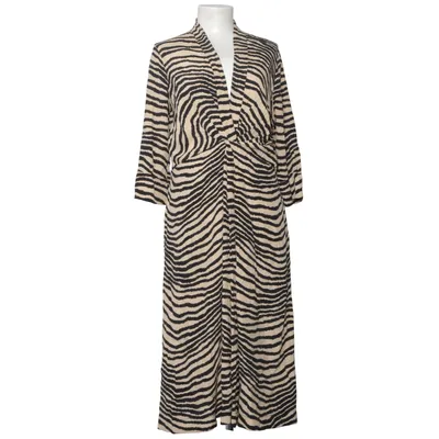 Wrap dress (Beige, Black) from By Malene Birger Silk, Viscose