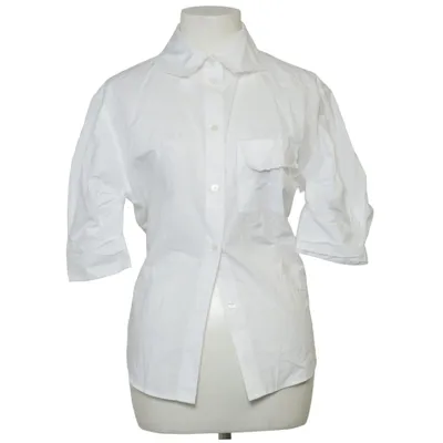 Short sleeve shirt (White) from H&M Studio Cotton