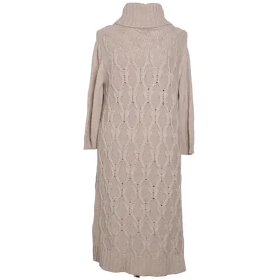 Jurk met col (Beige) van Weekend MaxMara Kasjmier, Polyamide, Viscose, Wol