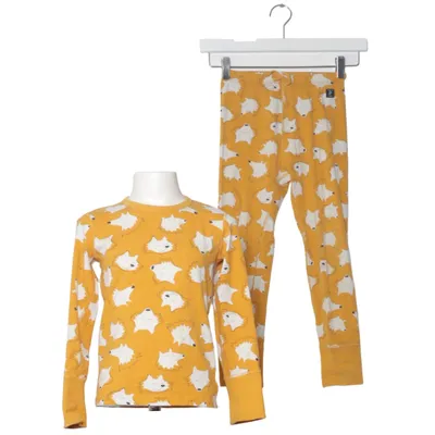 Pajamas (Yellow, White) from Polarn O. Pyret Elastane, Organic cotton