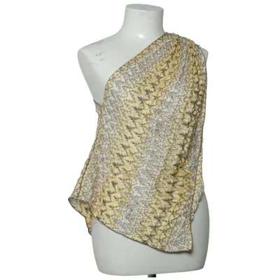 Haltertop (Geel, Bruin, Wit) van Hanne Bloch Viscose