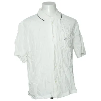 Chemise à manches courtes (Blanc) de GANT Coton, Viscose