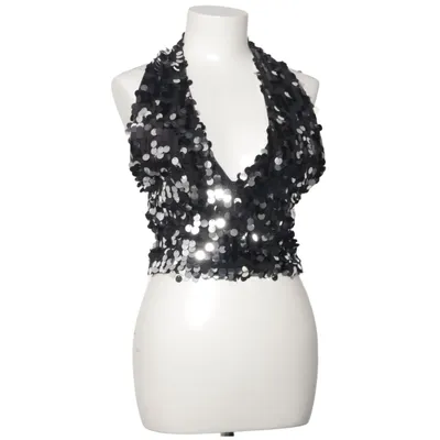 Halter neck top (Black, Silver) from Debb Design