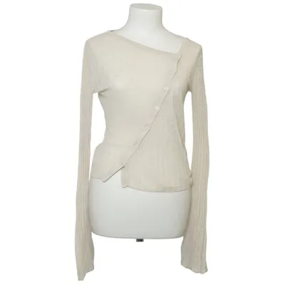 Cardigan (Beige) from Weekday Linen, Polyester