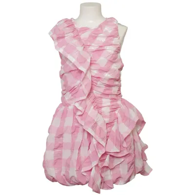 Klänning (Rosa, Vit) från ASOS Design Bomull, Polyester