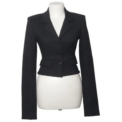 Blazer (Noir) de Helsa Coton, Élasthane, Polyamide