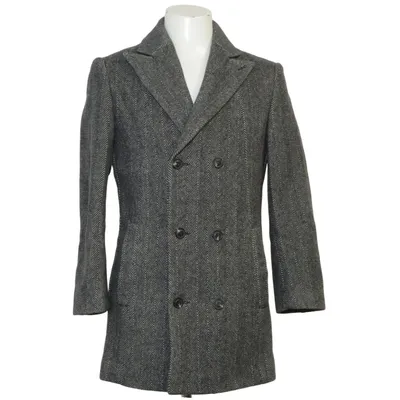 Coat (Gray) from Bertoni Polyamide, Wool