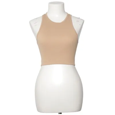 Crop top (Beige) från Zara Elastan, Polyamid
