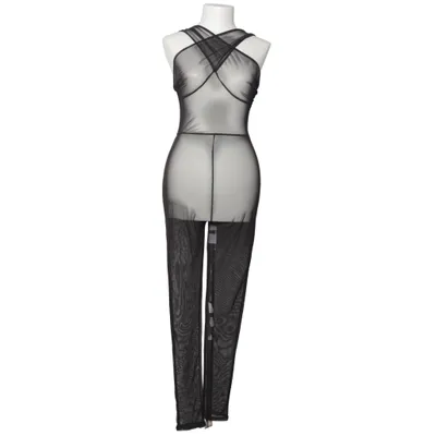 Nylonstrumpbyxor (Svart) från PrettyLittleThing Elastan, Polyester