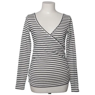 Wikkelblouse (Blauw, Wit) van Desmond & Dempsey Katoen