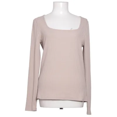 Långärmad t-shirt (Beige) från Lindex Elastan, Polyester