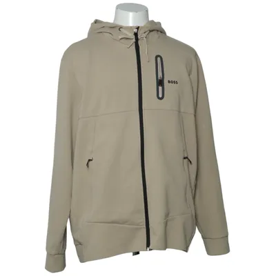 Hoodie (Beige) from Boss Cotton, Elastane, Polyester