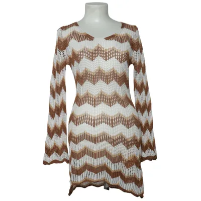 Robe de plage (Marron, Blanc) Polyester