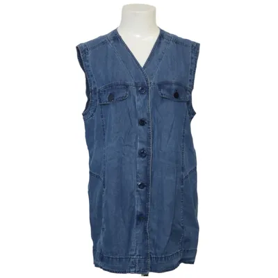 Spijker gilet (Blauw) van Jórli Lyocell