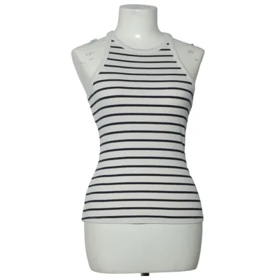 Tank Top (White, Blue) from Sézane