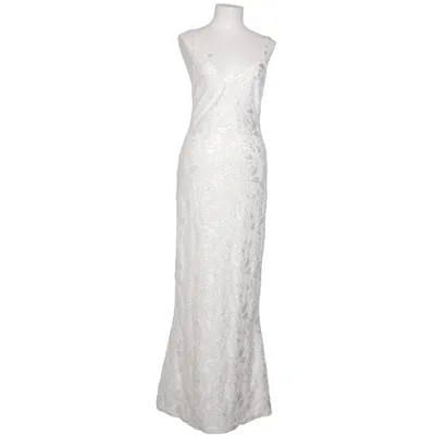 Långklänning (Burned Out Velvet Dress) från NA-KD Elastan, Polyamid, Polyester