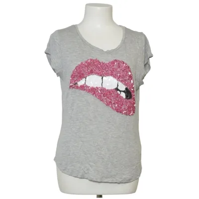 T-shirt (Grå, Flerfarvet) fra H&M Viscose