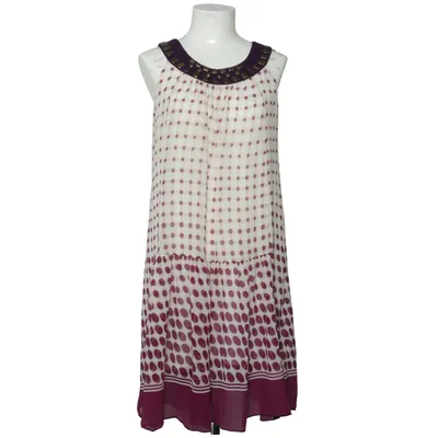 Jurk (Lila, Wit) van Flight Polyester, Zijde, Viscose