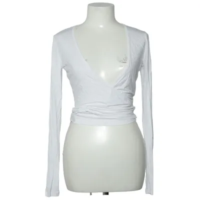 Wikkelblouse (Wit) van MKLifestyle Elastaan, Viscose