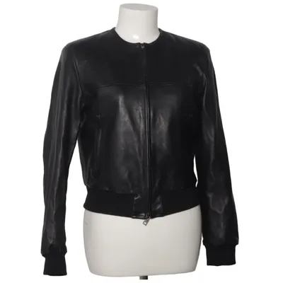 Läderjacka (Svart) från Grifoni Bomull, Skinn