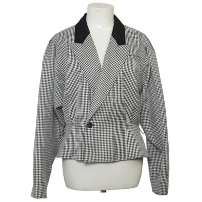 Kavaj (Svart, Vit) från Mode International Polyester, Viskos