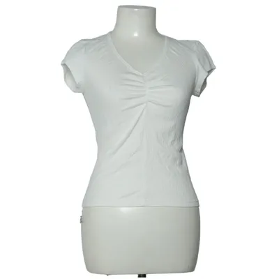 Top (Hvid) fra Brandy Melville Bomuld, Elastan, Polyester