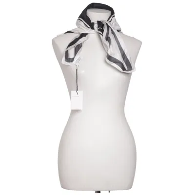 Scarf (Svart, Vit) från longvé Silke