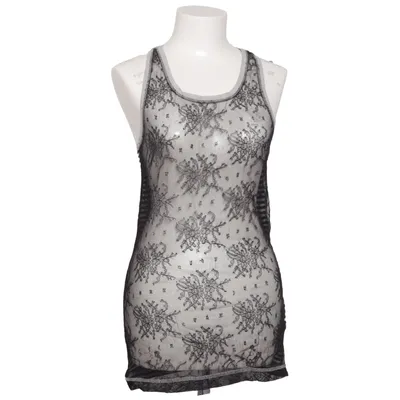 Tanktop  (Sort, Grå) fra Julie Fagerholt Bomuld, Polyamid, Polyester, Viscose