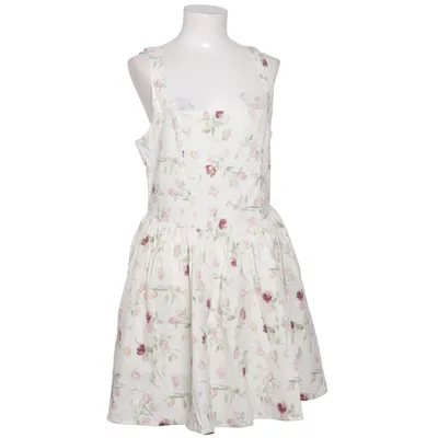 Klänning (Vit, Flerfärgad) från Gina Tricot Bomull, Elastan
