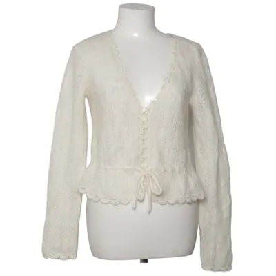 Cardigan (White) from La Maille Sézane Elastane, Merino wool, Mohair, Polyamide