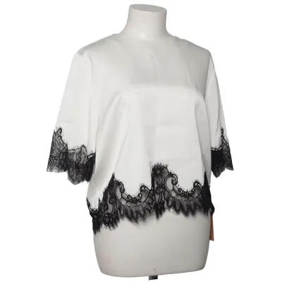Top (White, Black) from Wakakuu Icons Acetate, Polyamide, Polyester