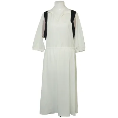 Dress (White, Black) from ANN Polyester